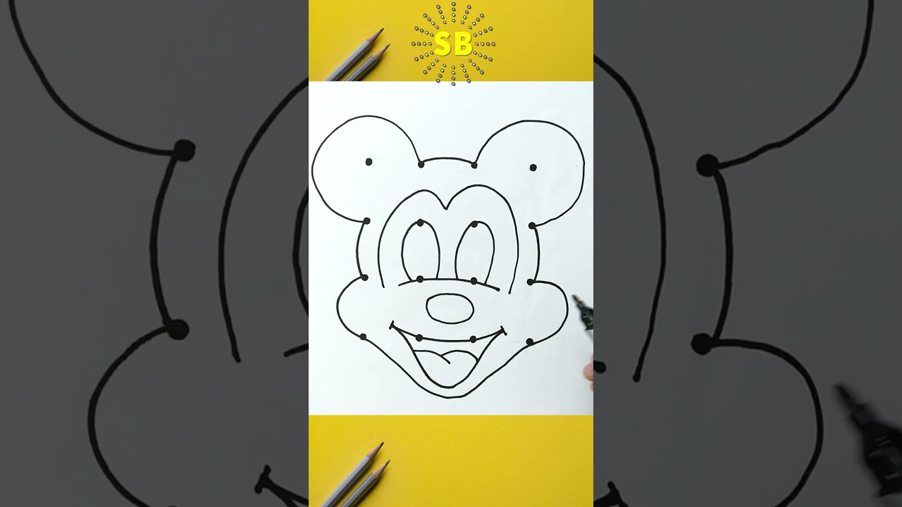 Black and white sketch of smiling Mickey Mouse png download - 3664*4196 -  Free Transparent Mickey Mouse png Download. - CleanPNG / KissPNG